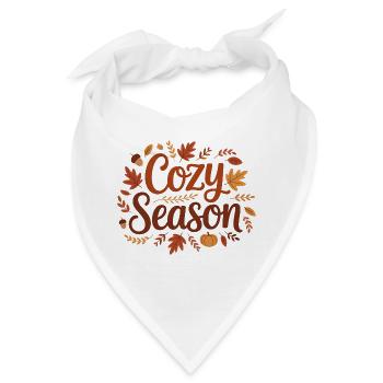 Gemütliche Saison - Bandana - Weiß - Vorne