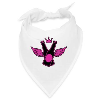 Bierflaschen Fluegel Logo - Bandana - Weiß - Vorne