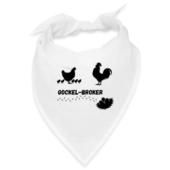 Gockel-Broker - Bandana - Weiß - Vorne