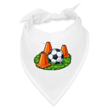 Fußball-Trainingskegel - Bandana - Weiß - Vorne