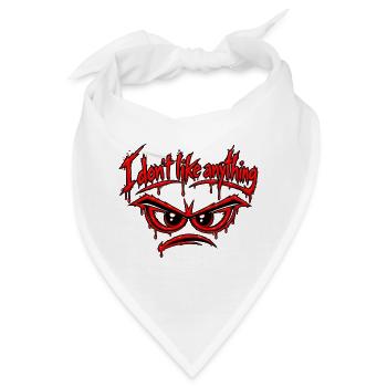Lustig, grummelig, ich mag nichts Graffiti - Bandana - Weiß - Vorne