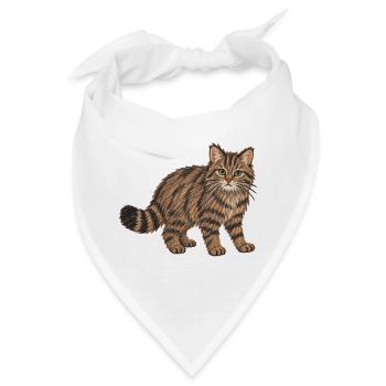 Europäische Wildkatze - Bandana - Weiß - Vorne