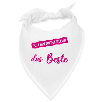 Nicht Klein Beste Reduziert Lustiger Spruch Frau - Bandana - Weiß - Vorne