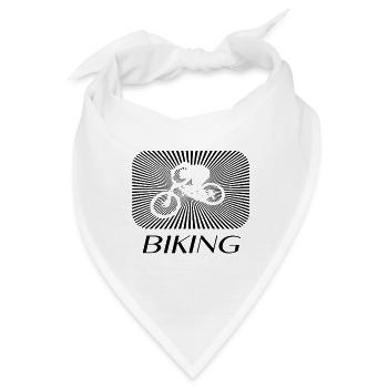 Mountainbike Biken - Bandana - Weiß - Vorne