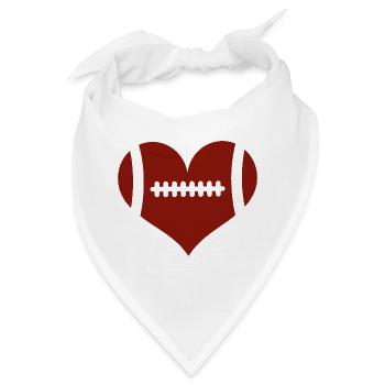 Baby Rugby-Fan Vater Sohn - Bandana - Weiß - Vorne