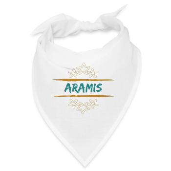 Geschenk für Aramis - Bandana - Weiß - Vorne