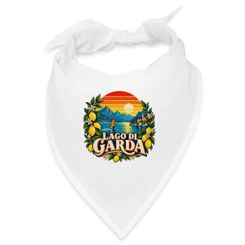 Lago di Garda Retro - Bandana - Weiß - Vorne