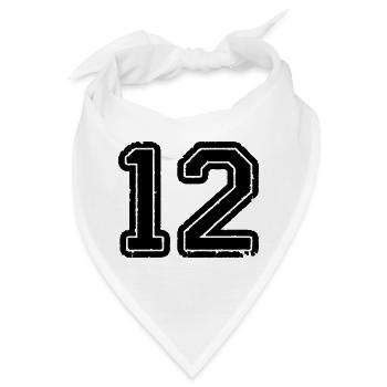 12- - Bandana - Weiß - Vorne