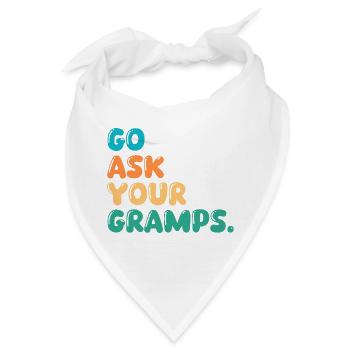 Grandfather Papaw Pop Gramps Granddad Grandpa - Bandana - Weiß - Vorne