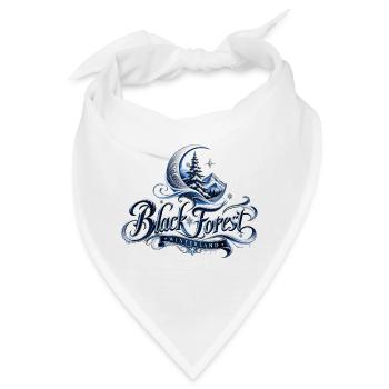 Schwarzwald Winterland Mondnacht - Bandana - Weiß - Vorne