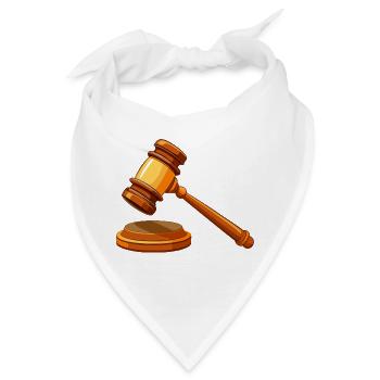 Richter am Gavel Court - Bandana - Weiß - Vorne