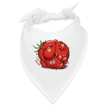 Faule Tomate - Bandana - Weiß - Vorne
