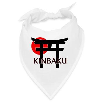 Kinbaku unter Torii und roter Sonne (weiß) - Bandana - Weiß - Vorne