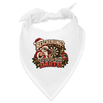 Darts lustiges weihnachtliches Motiv Dart-Motiv - Bandana - Weiß - Vorne