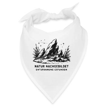 Naturnachgebildete Felslandschaft - Bandana - Weiß - Vorne