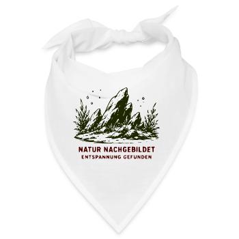 Natur Nachgebildet Entspannung Gefunden - Bandana - Weiß - Vorne