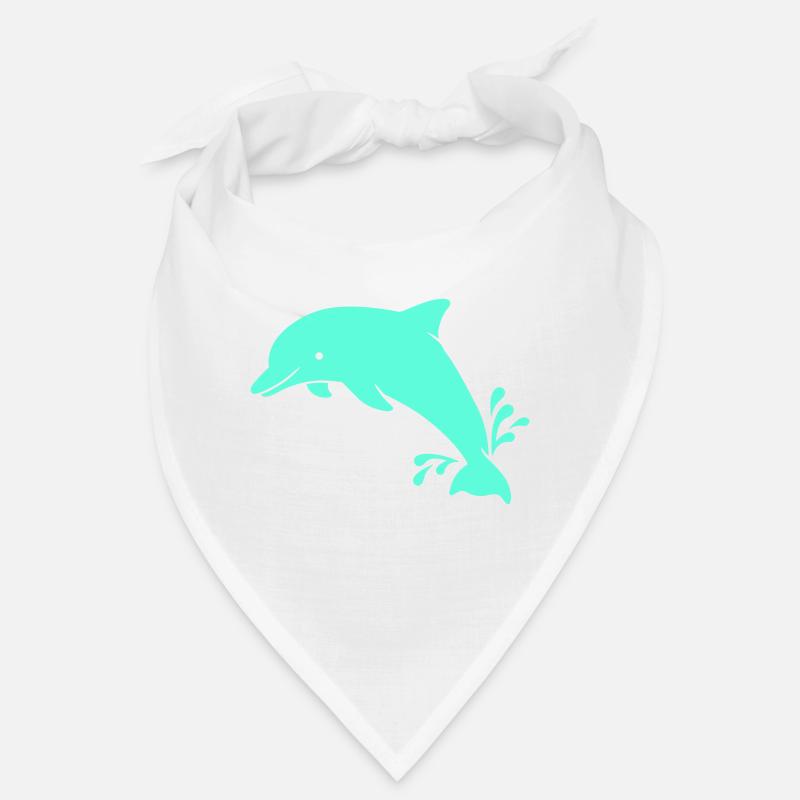 Delphin - Bandana - Weiß
