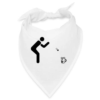Beerpong #1 - Bandana - Weiß - Vorne