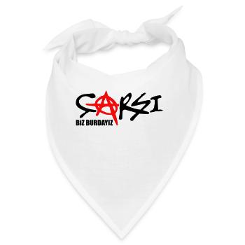 CARSI biz burdayiz - Bandana - Weiß - Vorne