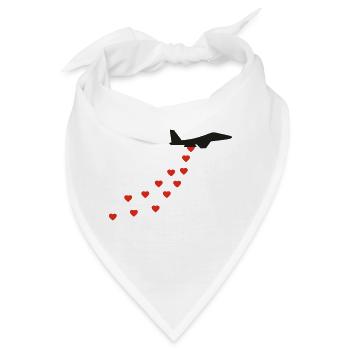 Herz Bomber - Bandana - Weiß - Vorne