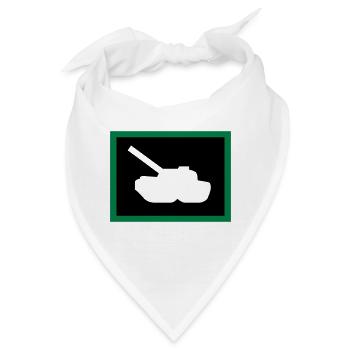 Panzer / tank (2c) - Bandana - Weiß - Vorne
