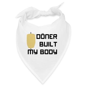 Döner built my body - Bandana - Weiß - Vorne