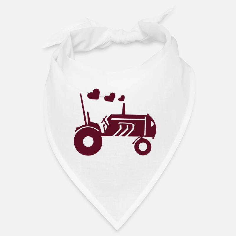 Traktor, Schlepper, Herzen Bandana