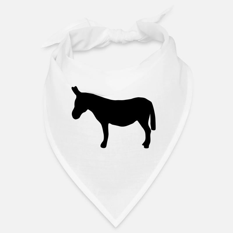 âne - Bandana - blanc