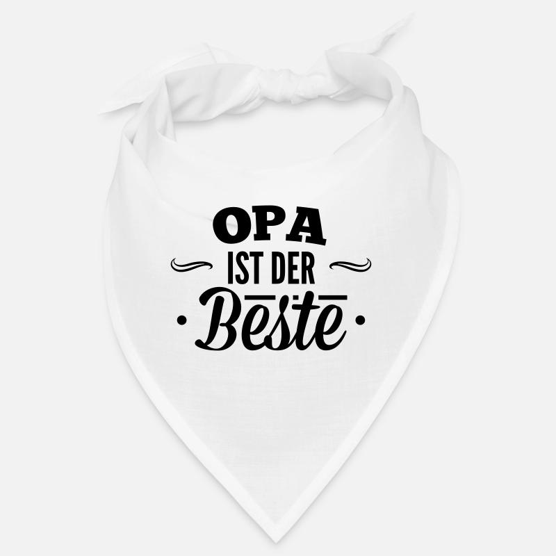 Opa ist der beste - Bandana - Weiß