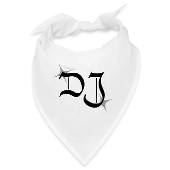 DJ Monogramm - Bandana - Weiß - Vorne