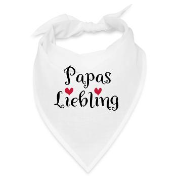 Papas Liebling - Bandana - Weiß - Vorne