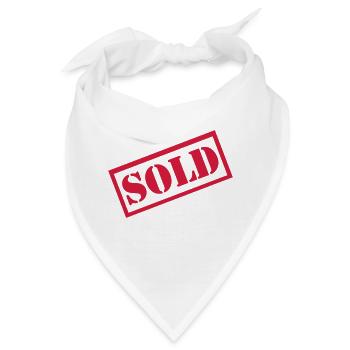 Sold - vergeben - Bandana - Weiß - Vorne