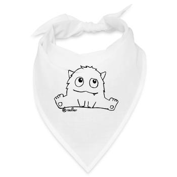 Cute Little Baby Monsta - Bandana - Weiß - Vorne