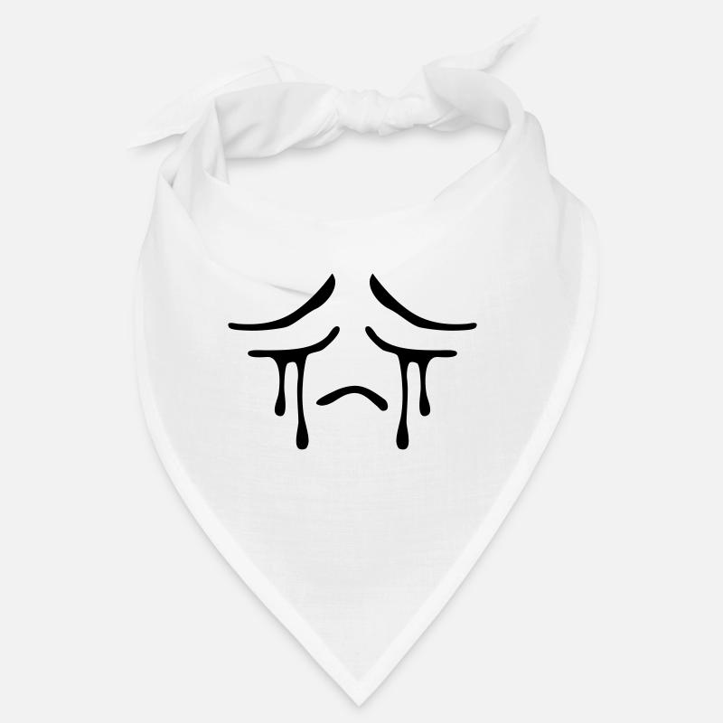 Weeping sad face tears unhappy Bandana
