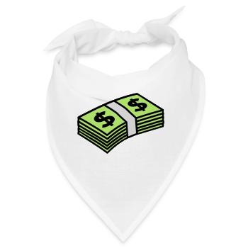 Money dollars 3 colors - Bandana - Weiß - Vorne