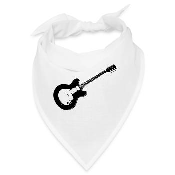 guitar - Bandana - Weiß - Vorne