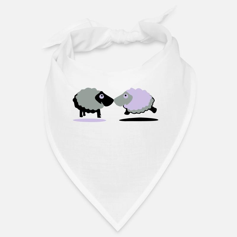 Schafe - Bandana - Weiß