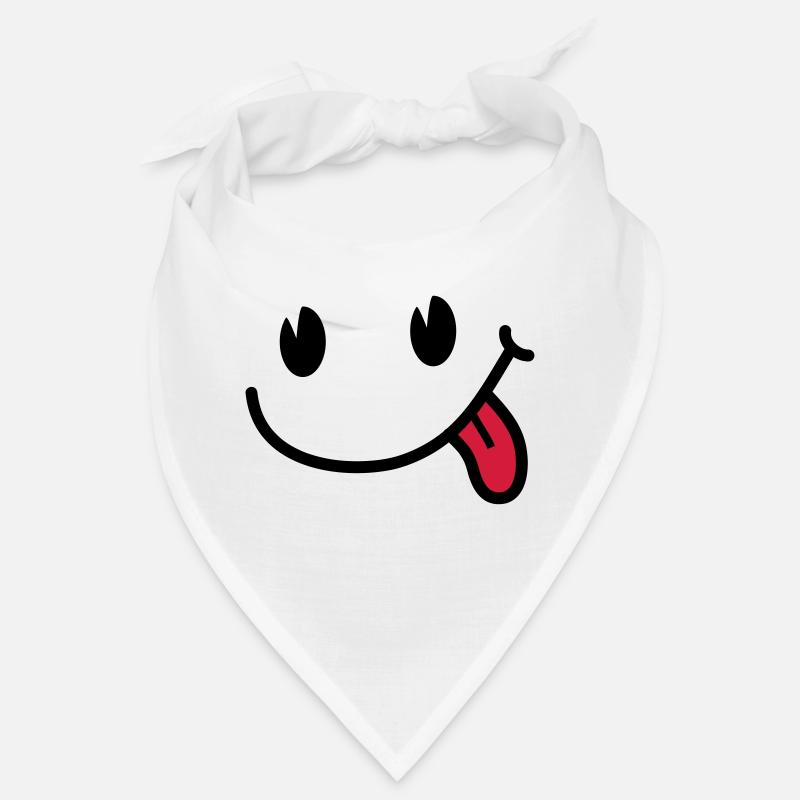 Smiley - Bandana - Weiß