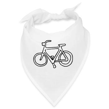 Fahrrad,Rad,Sommer,Zyklus,Fahrt,Spaß,Pedal,Ausflug - Bandana - Weiß - Vorne