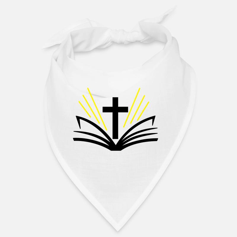2c Croix Bible - Bandana - blanc