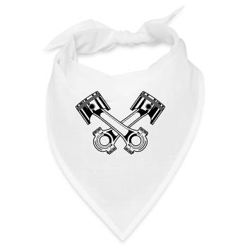 Kolben Kreuz 1 - Bandana - Weiß - Vorne