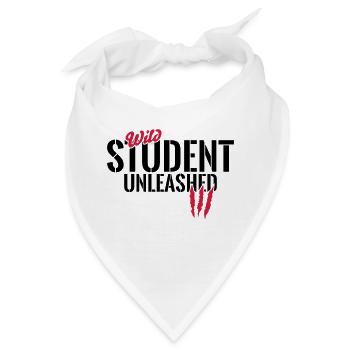 Wilder Student entfesselt - Bandana - Weiß - Vorne