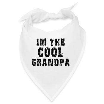 Ich bin der kühle Großvater - Bandana - Weiß - Vorne