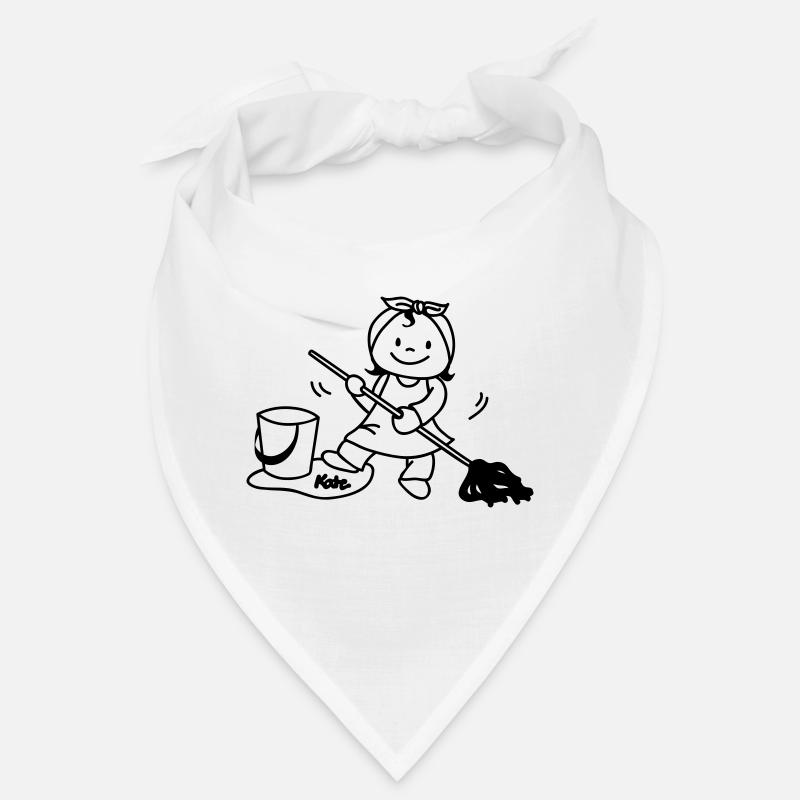 Putzfrau - Bandana - Weiß