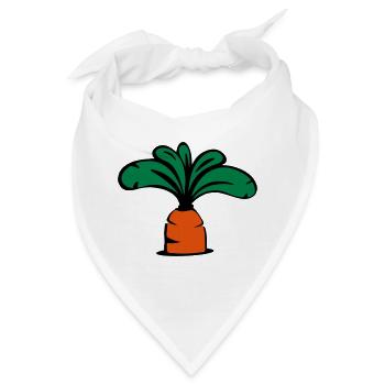 Möhre Icon - Bandana - Weiß - Vorne