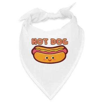 HOT DOG - Bandana - Weiß - Vorne