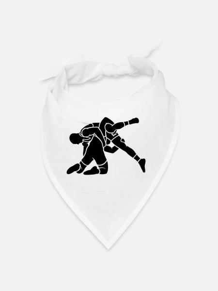 wrestling throw - Bandana - white