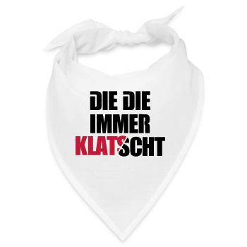 Die immer klatscht Mdma Emma Festival Afterhours - Bandana - Weiß - Vorne