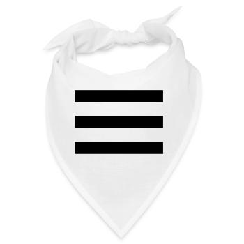 3 Streifen - Bandana - Weiß - Vorne