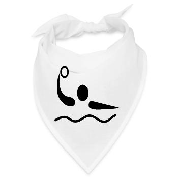 water polo wasser ball wasserball - Bandana - Weiß - Vorne